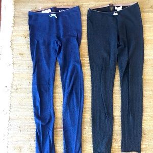 Odd Molly knit cotton leggings in black & navy